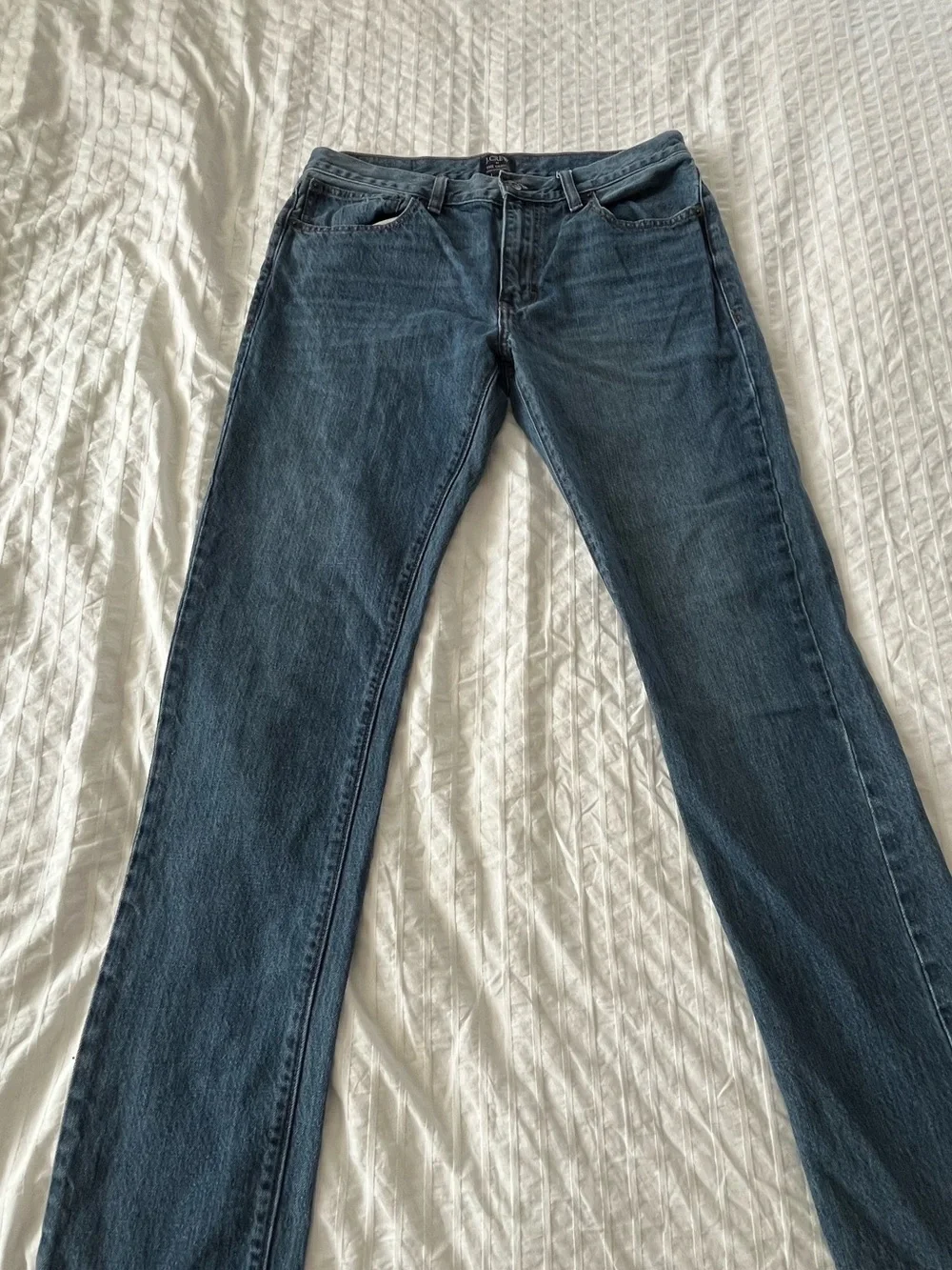 J.Crew Men's Blue Straight-Leg Jeans
